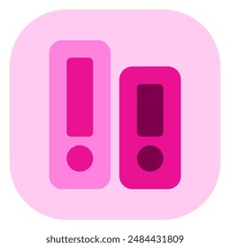 Editable file folder vector icon. Stationery, office, archive. Part of a big icon set family. Perfect for web and app interfaces, presentations, infographics, etc