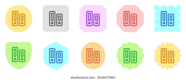 Ícone de vetor de pasta de arquivos editável. Papelaria, escritório, arquivo. Parte de uma grande família de conjuntos de ícones. Perfeito para interfaces web e app, apresentações, infográficos, etc