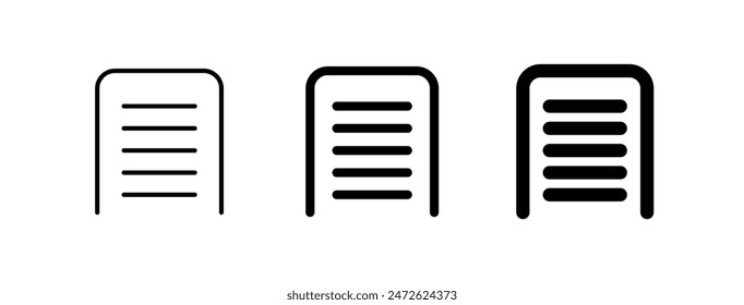 Editable file page vector icon. Part of a big icon set family. Perfect for web and app interfaces, presentations, infographics, etc