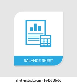 Editable Filled Balance Sheet Icon From Accounting Icons Category. Isolated Vector Balance Sheet Sign On White Background