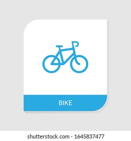 Icono de Bike rellenado editable de la categoría de iconos de Bike Rental. Signo de bicicleta vectorial aislada en fondo blanco