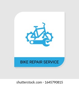 Editable Filled Bike Repair Service Icon From Bike Rental Icons Category. Isolated Vector Bike Repair Service Sign On White Background