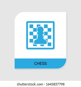 Icono de ajedrez editable de la categoría de iconos de Hobbie. Signo de ajedrez vectorial aislado en fondo blanco