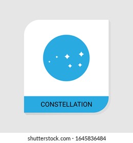 Editable filled constellation icon from Space Exploration icons category. Isolated vector constellation sign on white background