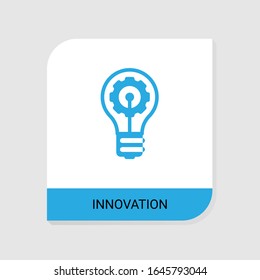 Icono de innovación editable rellenado de la categoría de iconos de Success. Signo de innovación vectorial aislada en fondo blanco