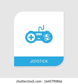 Editable filled joystick icon from Gaming icons category. Isolated vector joystick sign on white background
