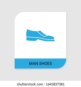 Icono de zapatos Man rellenos editables de la categoría Iconos de la ropa. Signo de los zapatos masculinos aislados en fondo blanco