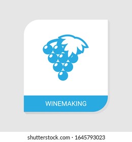 Editable filled Winemaking icon from Gardening icons category. Isolated vector Winemaking sign on white background