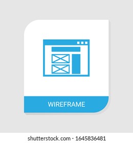 Icono de modelo de alambres rellenado editable de la categoría de iconos de Desarrollo Web. Signo de alambre vectorial aislado en fondo blanco