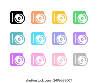 Editable film, blue ray, disc vector icon. Movie, cinema, entertainment. Part of a big icon set family. Perfect for web and app interfaces, presentations, infographics, etc