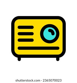 Editable film, movie, cinema projector vector icon. Movie, cinema, entertainment. Part of a big icon set family. Perfect for web and app interfaces, presentations, infographics, etc