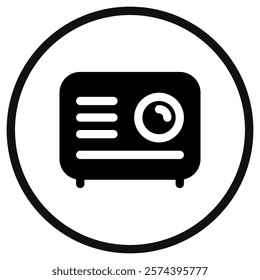 Editable film, movie, cinema projector vector icon. Movie, cinema, entertainment. Part of a big icon set family. Perfect for web and app interfaces, presentations, infographics, etc