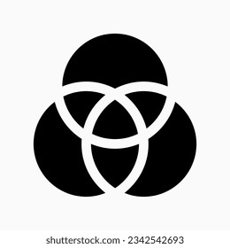 Filtro modificable, icono vectorial del diagrama de ventilación. Parte de una familia de iconos grandes. Perfecto para interfaces web y de aplicaciones, presentaciones, infografías, etc