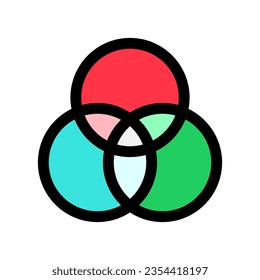 Editable filter, venn diagram vector icon. Part of a big icon set family. Perfect for web and app interfaces, presentations, infographics, etc