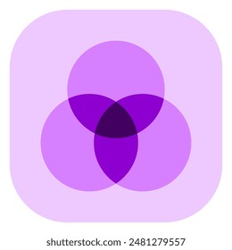 Editable filter, venn diagram vector icon. Part of a big icon set family. Perfect for web and app interfaces, presentations, infographics, etc