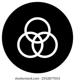 Filtro editável, ícone de vetor de diagrama de mesmo nível. Parte de uma grande família de conjuntos de ícones. Perfeito para interfaces web e app, apresentações, infográficos, etc