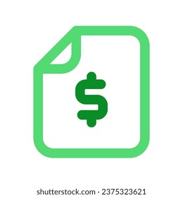 Editable financial document vector icon. Part of a big icon set family. Finance, business, investment, accounting. Perfect for web and app interfaces, presentations, infographics, etc