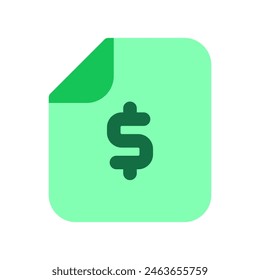 Editable financial document vector icon. Part of a big icon set family. Finance, business, investment, accounting. Perfect for web and app interfaces, presentations, infographics, etc