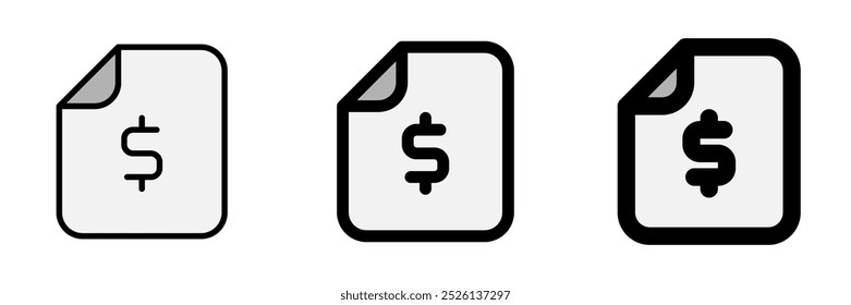 Editable financial document vector icon. Part of a big icon set family. Finance, business, investment, accounting. Perfect for web and app interfaces, presentations, infographics, etc