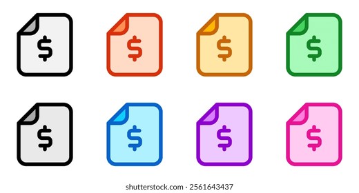 Editable financial document vector icon. Part of a big icon set family. Finance, business, investment, accounting. Perfect for web and app interfaces, presentations, infographics, etc