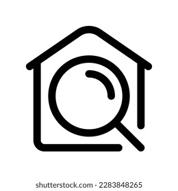 Editable find home vector icon. Property, real estate, construction, mortgage, interiors. Part of a big icon set family. Perfect for web and app interfaces, presentations, infographics, etc
