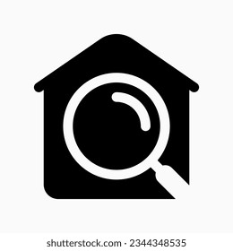 Editable find home vector icon. Property, real estate, construction, mortgage, interiors. Part of a big icon set family. Perfect for web and app interfaces, presentations, infographics, etc