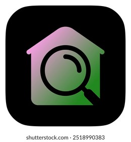 Editable find home vector icon. Property, real estate, construction, mortgage, interiors. Part of a big icon set family. Perfect for web and app interfaces, presentations, infographics, etc