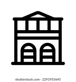 Editable fire station, factory, warehouse vector icon. Part of a big icon set family. Perfect for web and app interfaces, presentations, infographics, etc