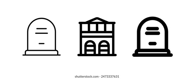 Editable estación de bomberos, fábrica, almacén icono de Vector. Parte de una gran familia de iconos. Perfecto para interfaces de Web y App, presentaciones, infografías, etc