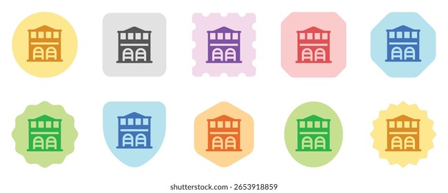 Editable fire station, factory, warehouse vector icon. Part of a big icon set family. Perfect for web and app interfaces, presentations, infographics, etc