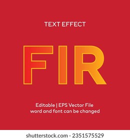 Editable Fire text effect 3d text style effect mockup template