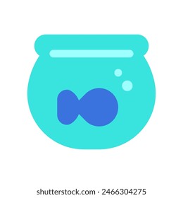 Editable fish bowl vector icon. Veterinary, animal, pet care, pet shop. Part of a big icon set family. Perfect for business, web and app interfaces, presentations, infographics, etc