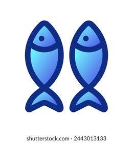 Editable fish, seafood vector icon. Food, restaurant. Part of a big icon set family. Perfect for web and app interfaces, presentations, infographics, etc