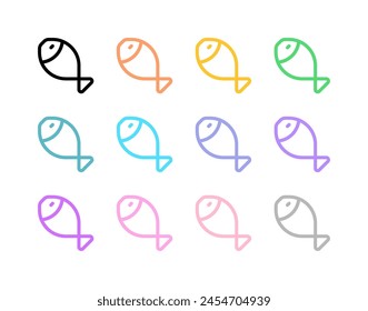 Editable fish, seafood vector icon. Part of a big icon set family. Perfect for web and app interfaces, presentations, infographics, etc
