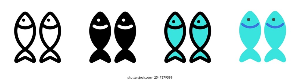Editable fish, seafood vector icon. Food, restaurant. Part of a big icon set family. Perfect for web and app interfaces, presentations, infographics, etc