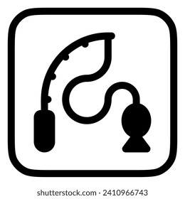 Editable fishing vector icon. Part of a big icon set family. Perfect for web and app interfaces, presentations, infographics, etc