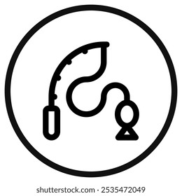 Editable fishing vector icon. Part of a big icon set family. Perfect for web and app interfaces, presentations, infographics, etc