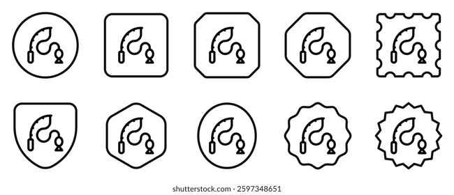 Editable fishing vector icon. Part of a big icon set family. Perfect for web and app interfaces, presentations, infographics, etc