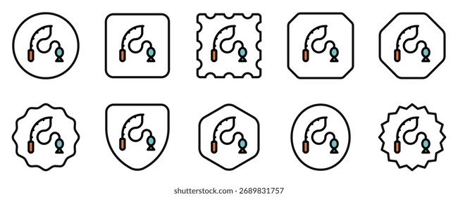 Editable fishing vector icon. Part of a big icon set family. Perfect for web and app interfaces, presentations, infographics, etc