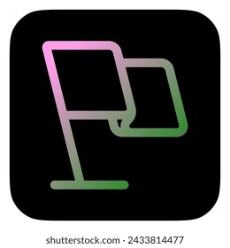 Editable flag vector icon. Part of a big icon set family. Perfect for web and app interfaces, presentations, infographics, etc
