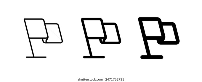 Editable flag vector icon. Part of a big icon set family. Perfect for web and app interfaces, presentations, infographics, etc