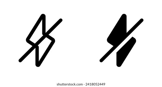 Editable flash off vector icon. Part of a big icon set family. Perfect for web and app interfaces, presentations, infographics, etc
