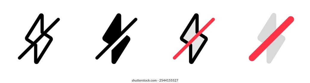 Editable flash off vector icon. Part of a big icon set family. Perfect for web and app interfaces, presentations, infographics, etc