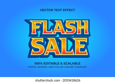 editable flash sale text effect template