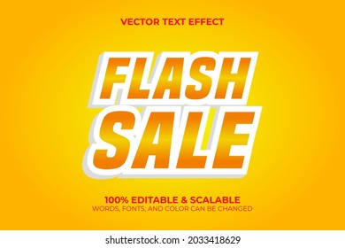 editable flash sale text effect template