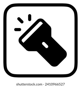 Editable flashlight vector icon. Part of a big icon set family. Perfect for web and app interfaces, presentations, infographics, etc