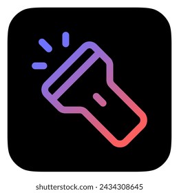 Editable flashlight vector icon. Part of a big icon set family. Perfect for web and app interfaces, presentations, infographics, etc