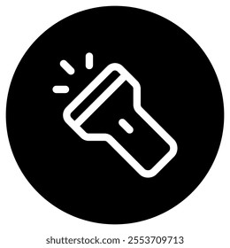 Editable flashlight vector icon. Part of a big icon set family. Perfect for web and app interfaces, presentations, infographics, etc