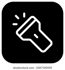Editable flashlight vector icon. Part of a big icon set family. Perfect for web and app interfaces, presentations, infographics, etc