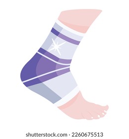 Un icono plano editable de la llave de tobillo